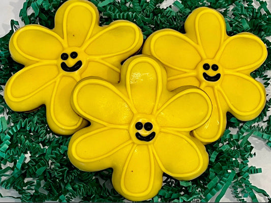 Smiley Face Dog Treat Flower