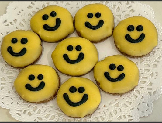 Mini Smiley Face Dog Treat Cookies