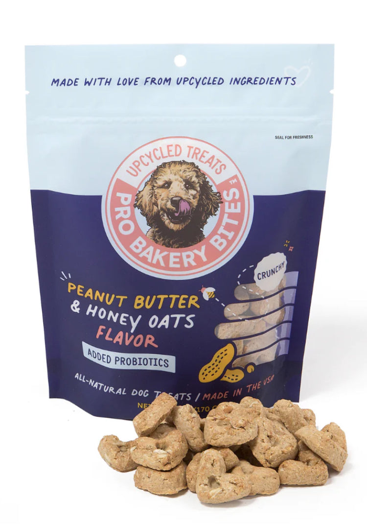 Pro Bakery Bites Crunchy - Peanut Butter & Honey Oats 6oz