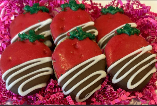 Chocolate Covered Strawberry Dog Treats