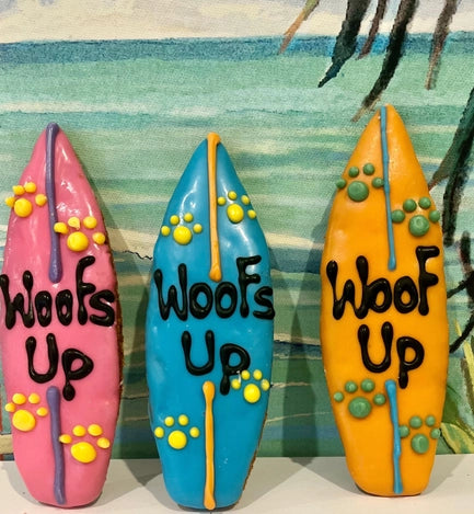 Woofs Up Dog Treat Surfboards